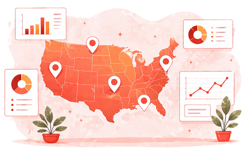 State and compliance reporting across the United States